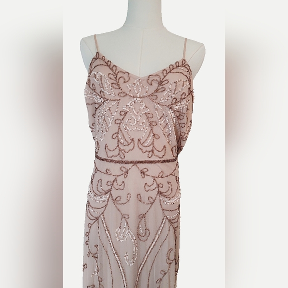 Adrianna Papell Blush Pink Embellished Prom Dress - Picture 5 of 9